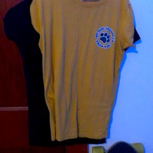 2 for One sale! Yellow + Black Graphic T-shirts
